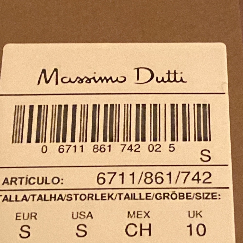 NWT. Massimo Dutti Camel/Light Brown Double-Breasted Puffer Jacket. Size S. - Picture 8 of 11